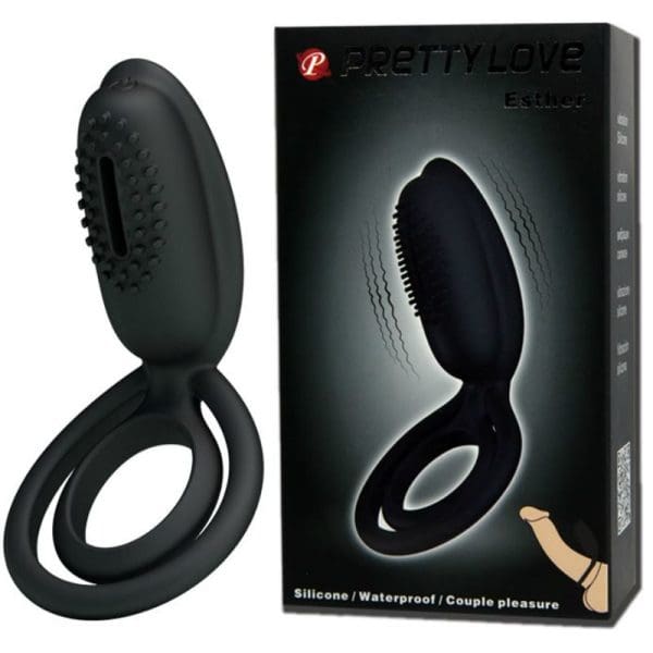 PRETTY LOVE - VIBRATING RING WITH ESTHER STIMULATOR 9